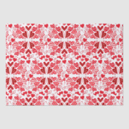 Papel De Seda Corazón rojo, rosa y blanco San Valentín
