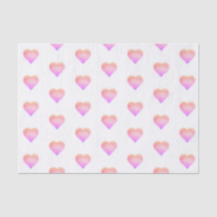 Papel De Seda corazón rosa