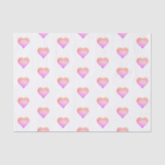 Papel De Seda corazón rosa