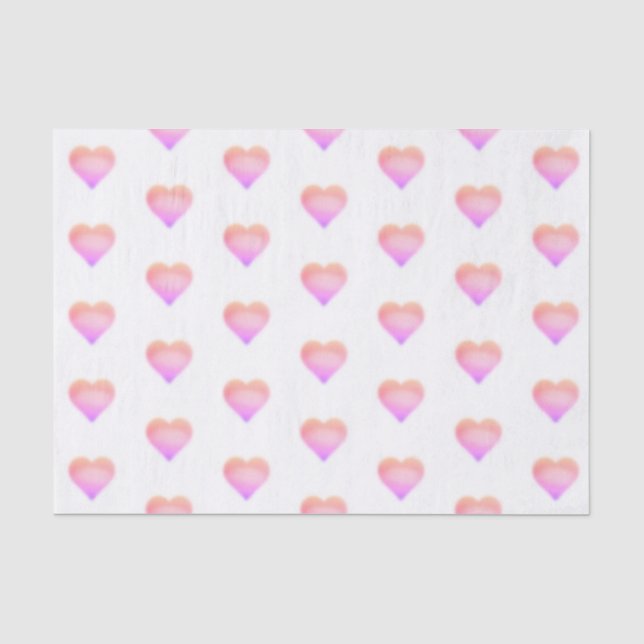 Papel De Seda corazón rosa (Anverso)