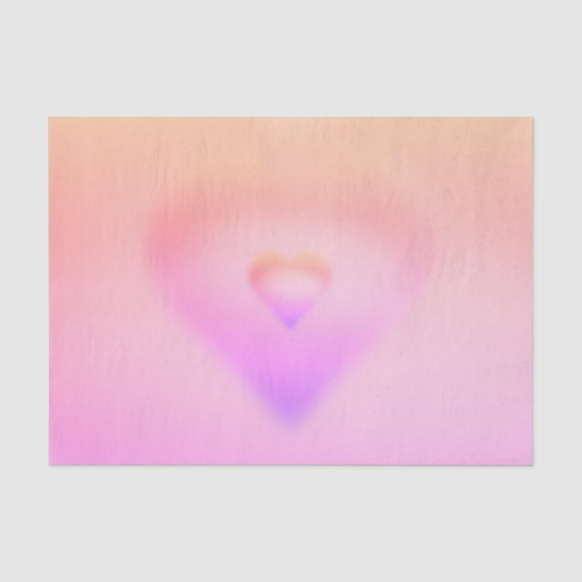 Papel De Seda corazón rosa (Anverso)
