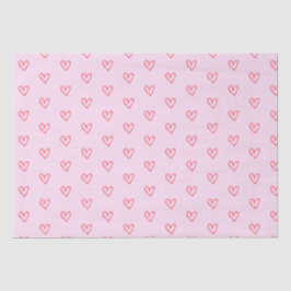 Papel De Seda Corazón rosa