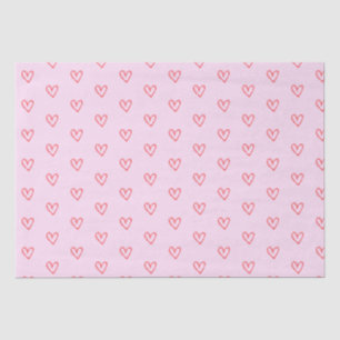 Papel De Seda Corazón rosa
