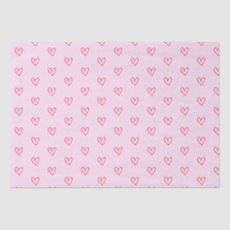 Papel De Seda Corazón rosa