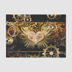 Papel De Seda Corazón Steampunk