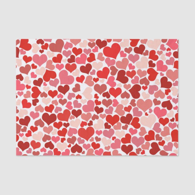 Papel De Seda Corazones (Anverso)