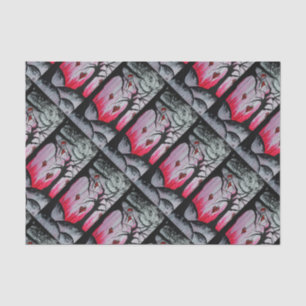 Papel De Seda Corazones altas y secas Árboles Gótico Corazones F