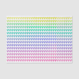 Papel De Seda Corazones arcoiris