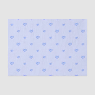 Papel De Seda Corazones azules