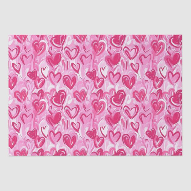 Papel De Seda Corazones de adormidera (Anverso)