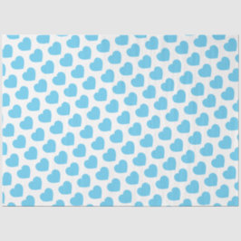 Papel De Seda Corazones de bebé azul Notas de amor dulces modern