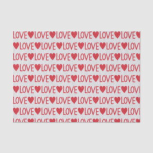 Papel De Seda Corazones de purpurina rojos regalo del día de San