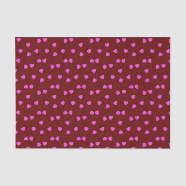 Papel De Seda Corazones de San Valentín rociando (Anverso)