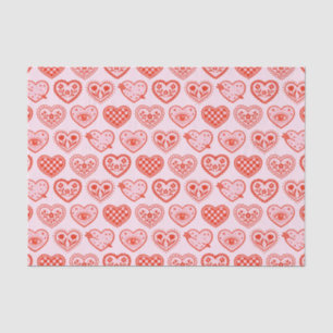 Papel De Seda Corazones Decorados
