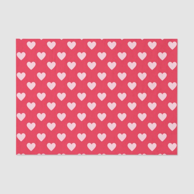 Papel De Seda Corazones (Design 51 Red Series) (Anverso)