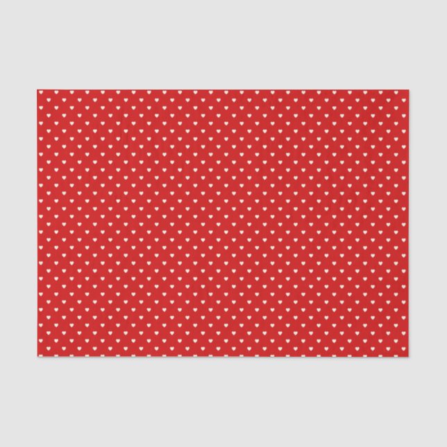 Papel De Seda Corazones diminutos (Anverso)