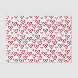 Papel De Seda Corazones (diseño 40 serie roja)