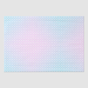 Papel De Seda Corazones divertidos rosa azul blanco 