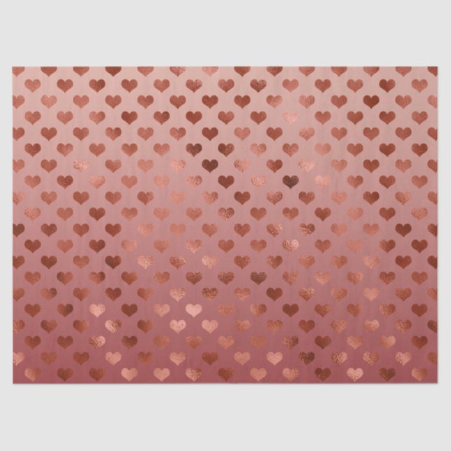 Papel De Seda Corazones rojos (Anverso)