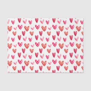 Papel De Seda Corazones Rojos (Diseño 35 Serie Roja)