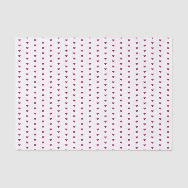 Papel De Seda Corazones Románticos del Día de San Valentín Vinta (Anverso)