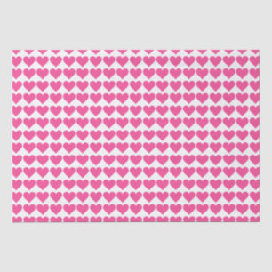 Papel De Seda Corazones rosados