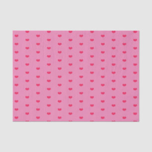 Papel De Seda Corazones rosados calientes pequeños y cortos - El