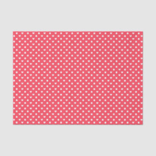 Papel De Seda Corazones rosados de la polca