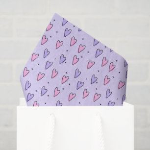 Papel de seda corazones rosados día de San Valentí