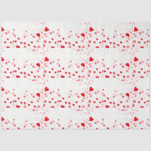 Papel De Seda Corazones valentinos pequeñas formas cardíacas en 