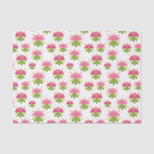 Papel De Seda Corazones Y Flores
