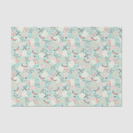 Papel De Seda Corazones y libélulas Bonito Floral