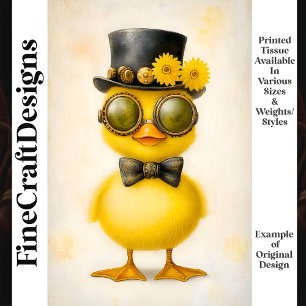 Papel De Seda Corbata de patito esponjoso amarillo brillante K9