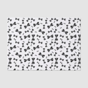 Papel De Seda Corbatas negras de lazo