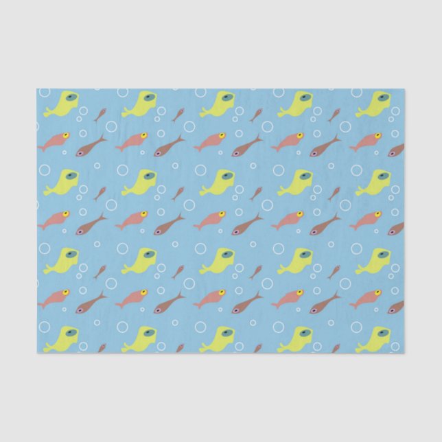Papel De Seda Corcho de pescado posavasos (Anverso)