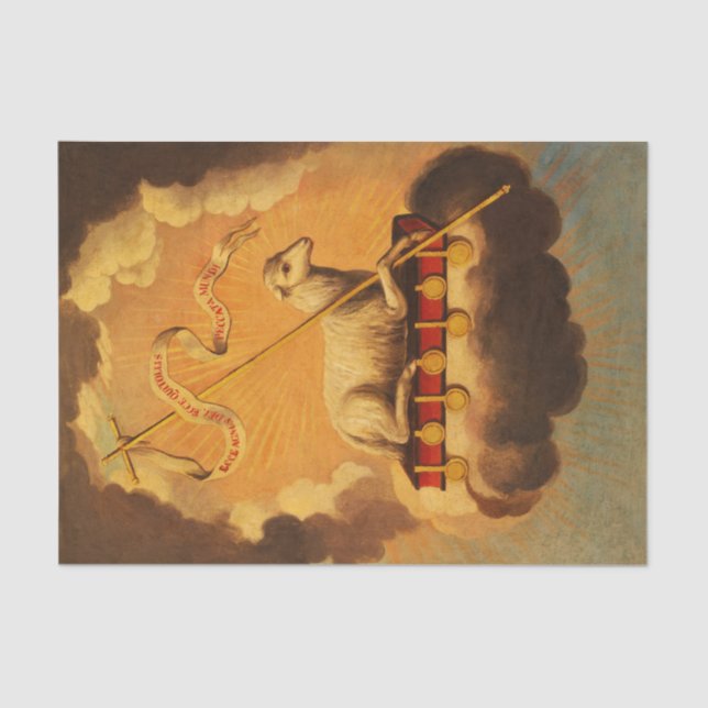 Papel De Seda Cordero de Dios, Agnus Dei de José Campeche y Jord (Anverso)