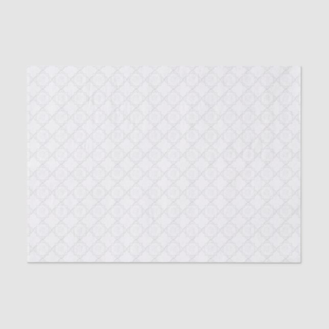 Papel De Seda Cordón blanco elegante (Anverso)