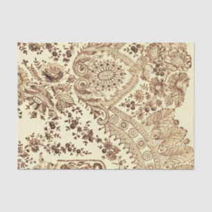 Papel De Seda Cordón en oro
