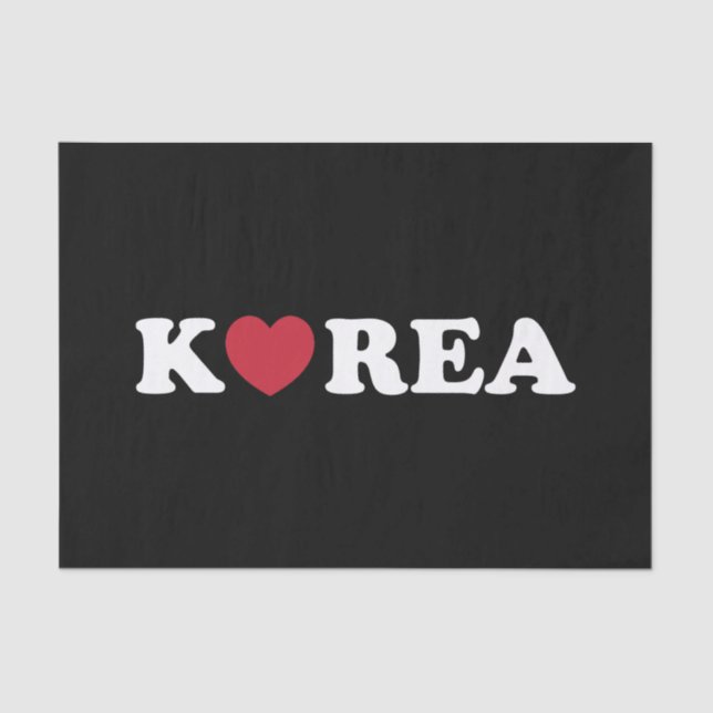 Papel De Seda Corea Love Heart Tissue Paper (Anverso)