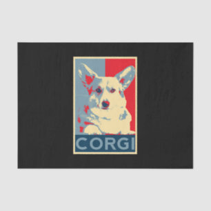 Papel De Seda Corgi Art Dog Art para aficionados al Corgis