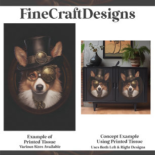 Papel De Seda Corgi Corgi Perro D5R Decoupage