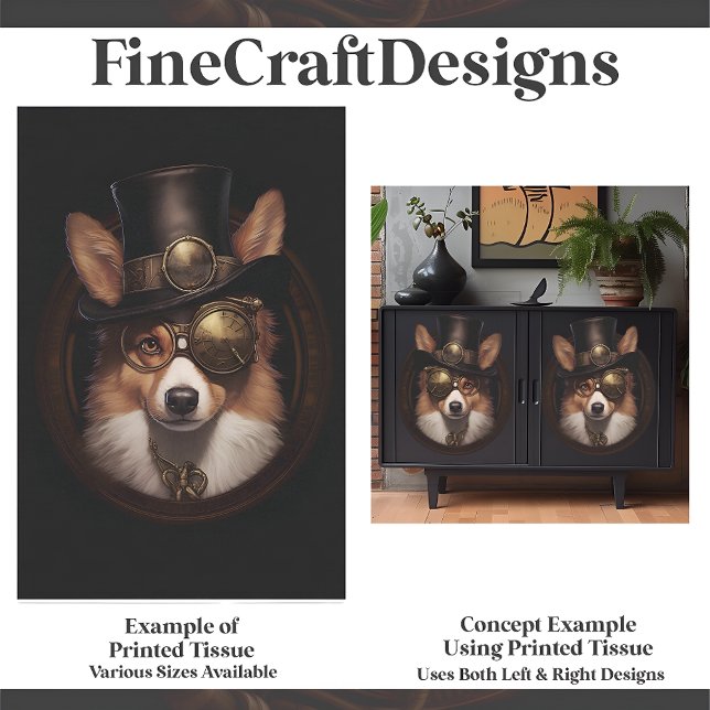 Papel De Seda Corgi Corgi Perro D5R Decoupage (Subido por el creador)