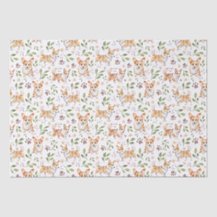 Papel De Seda Corgi Dogs de color agua dulce - Animales Mascotas