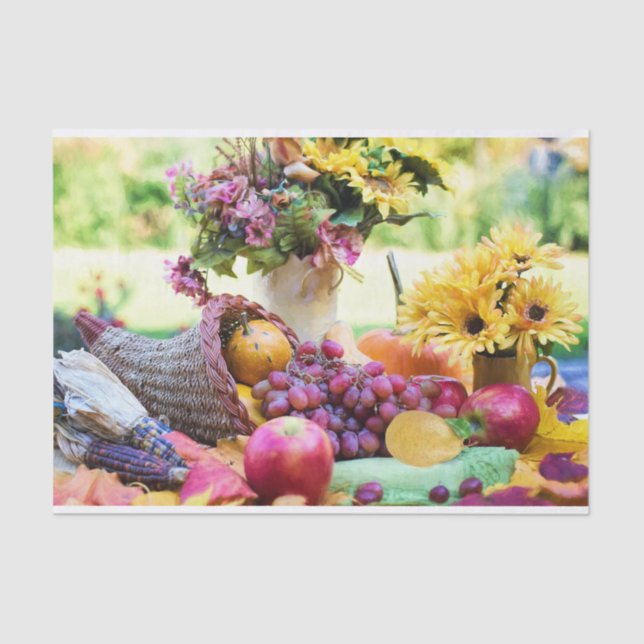 Papel De Seda Cornucopia Autumn Harvest Chef's Table (Anverso)