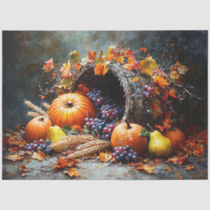Papel De Seda Cornucopia de Otoño Decoupage
