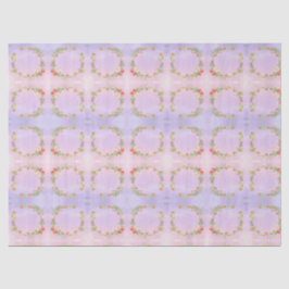 Papel De Seda Coroa de flores mini adorable