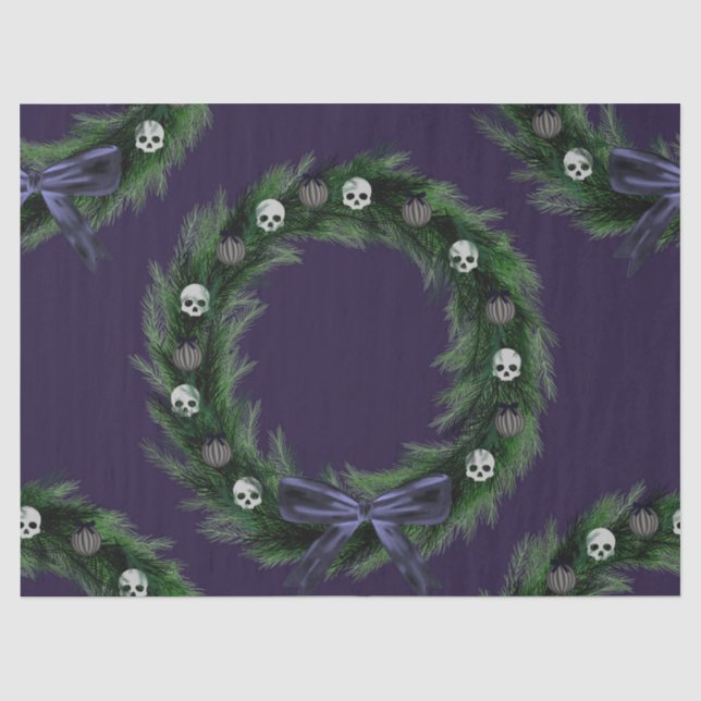 Papel De Seda Corona de cráneos (Anverso)