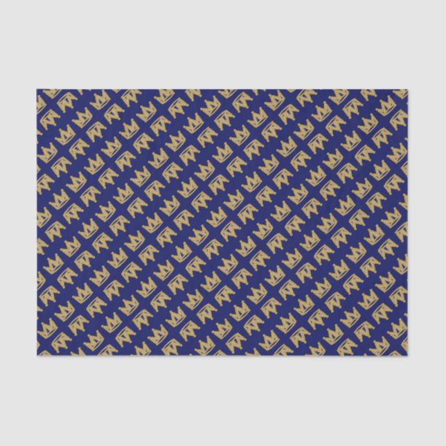 Papel De Seda Corona de graffiti de oro (Anverso)