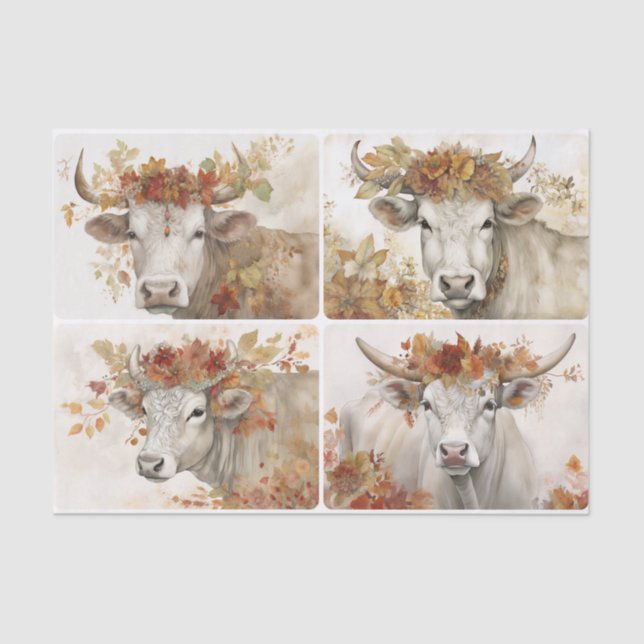 Papel De Seda Corona de hojas (Anverso)