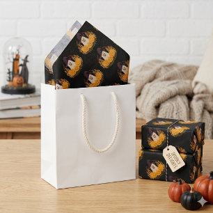 Papel De Seda Corona de Otoño de Fantasma y Calabazas Lindo y Es